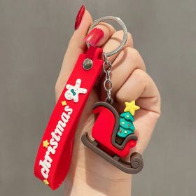 Women's Cute Fashion Cartoon Doll Christmas Keychain (Option: Sledge Christmas Tree)