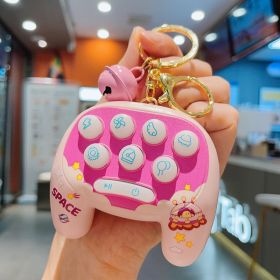 Creative Ass Spaceman Mini Rat Striking Machine Keychain (Color: Pink)