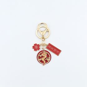 Auspicious Dragon Year Keychain Small Gift Accessories (Option: Ride The Wind And Waves)