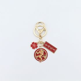 Auspicious Dragon Year Keychain Small Gift Accessories (Option: Title Of Gold List)