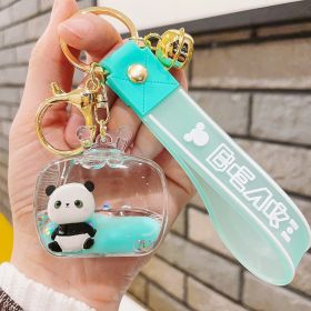 Acrylic Floating Doll Panda Keychain Pendant (Option: Blue Water Panda)