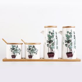 Restaurant Household Ceramic Seasoning Jar Set (Option: Set6)