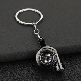 Turbo Keychain Pendant Advertising Small Gift (Option: Gun Black)