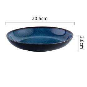 Home High-grade And Good-looking Western Food Steak Plate (Option: 028inch Star Blue)