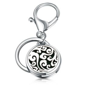 Perfume Key Chain Stainless Steel Essential Oil Diffuser (Option: 26 Style)