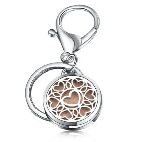 Perfume Key Chain Stainless Steel Essential Oil Diffuser (Option: 3 Style)