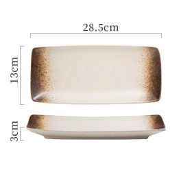 Japanese Ceramic Plates Sushi Dish Tableware Tray Cutlery (Option: 13 Style)