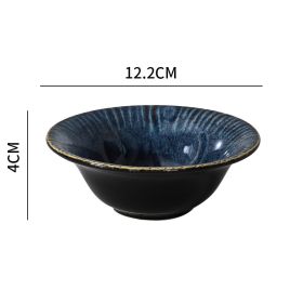 A New Type Of Ceramic Tableware Set (Option: 4.5inch bowl blue)