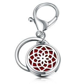 Perfume Key Chain Stainless Steel Essential Oil Diffuser (Option: 19 Style)